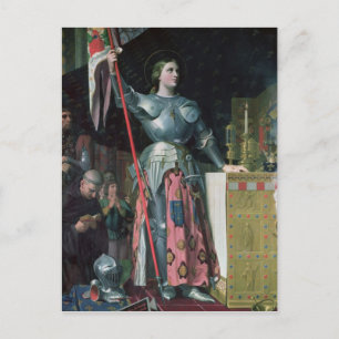 Joan of Arc i Coronation of Kung Charles Vykort