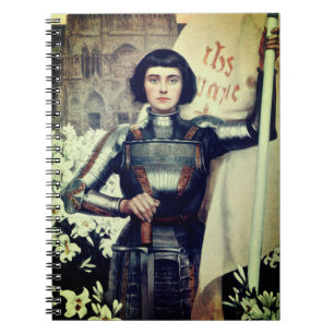 Joan of Arc (illustration av Albert Lynch) Anteckningsbok