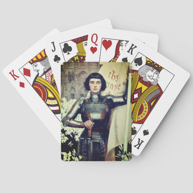 Joan of Arc (illustration av Albert Lynch) Casinokort (Baksidan)