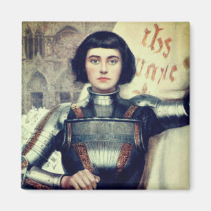 Joan of Arc (illustration av Albert Lynch) Magnet