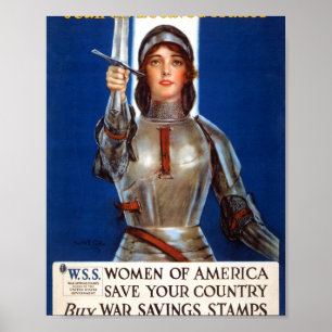 Joan of Arc Krig Bonds Drive Poster