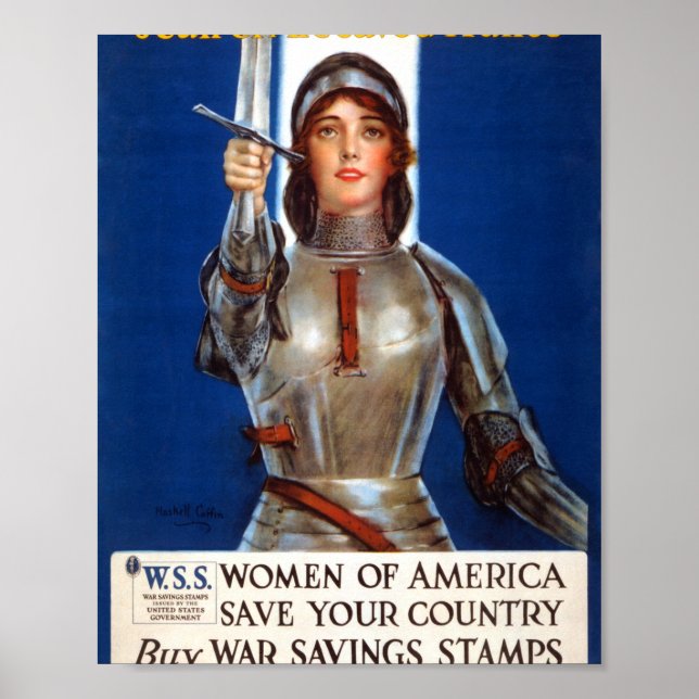 Joan of Arc Krig Bonds Drive Poster (Framsidan)