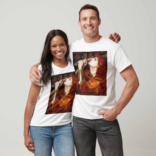 Joan of Arc-målning av Dante Gabriel Rossetti T Shirt (Unisex)