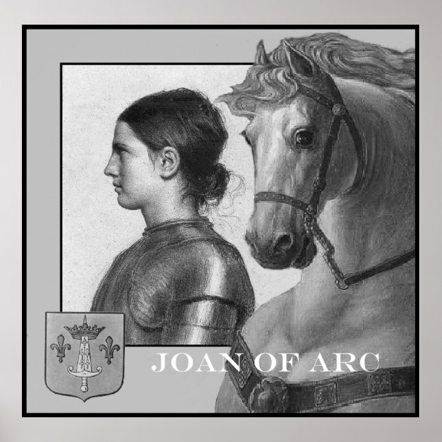 Joan of Arc och hennes krig-häst Poster (Framsidan)