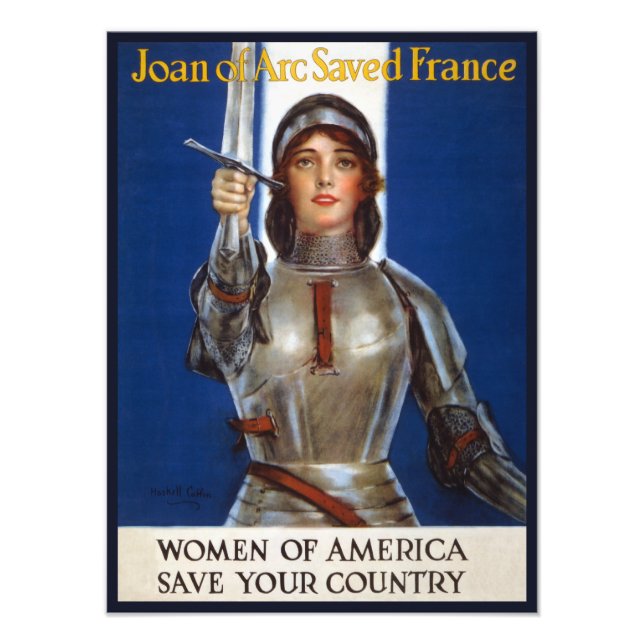 Joan of Arc: Orléans' jungfru, riddarhjältinna Fototryck (Framsidan)