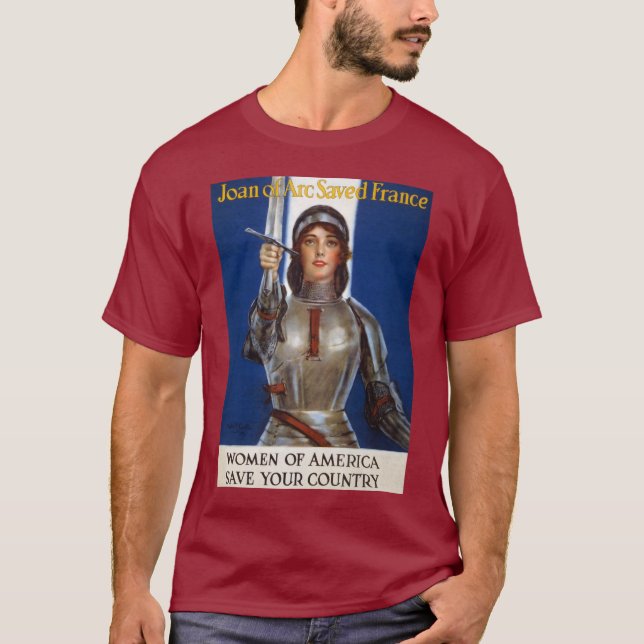 Joan of Arc: Orléans jungfru, riddarhjältinna T Shirt (Framsida)