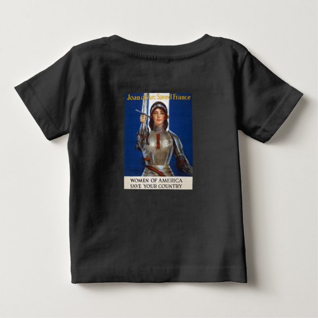 Joan of Arc: Orleans Maid, Knight Heroine T Shirt (Baksida)