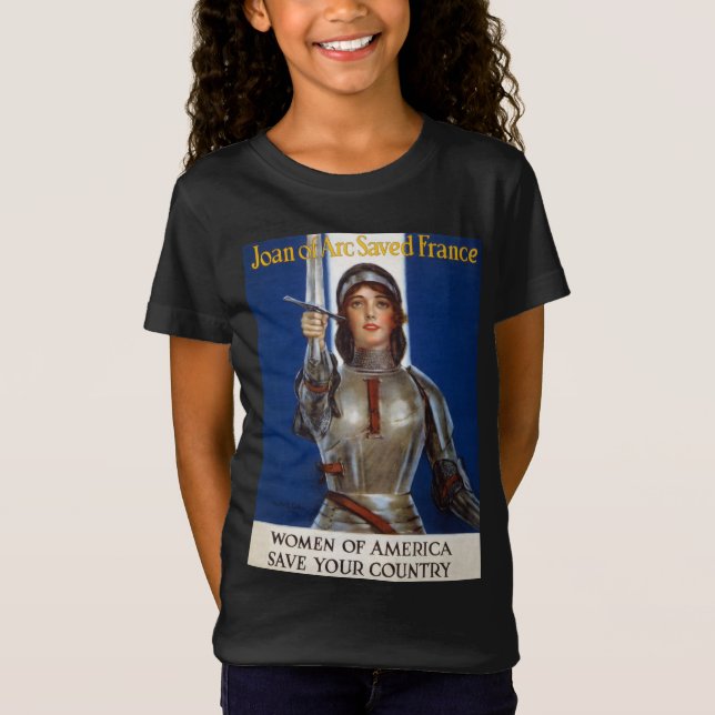 Joan of Arc: Orleans Maid, Knight Heroine T Shirt (Framsida)