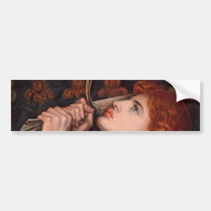 Joan of Arc (Porträtt) (av Dante Gabriel Rossetti) Bildekal