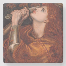 Joan of Arc (Porträtt) (av Dante Gabriel Rossetti) Stenunderlägg