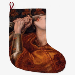 Joan of Arc (Porträtt) (av Dante Gabriel Rossetti) Stor Julstrumpa
