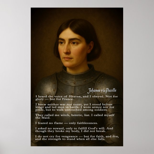Joan of Arc - The Maid's Testament Poster (Framsidan)