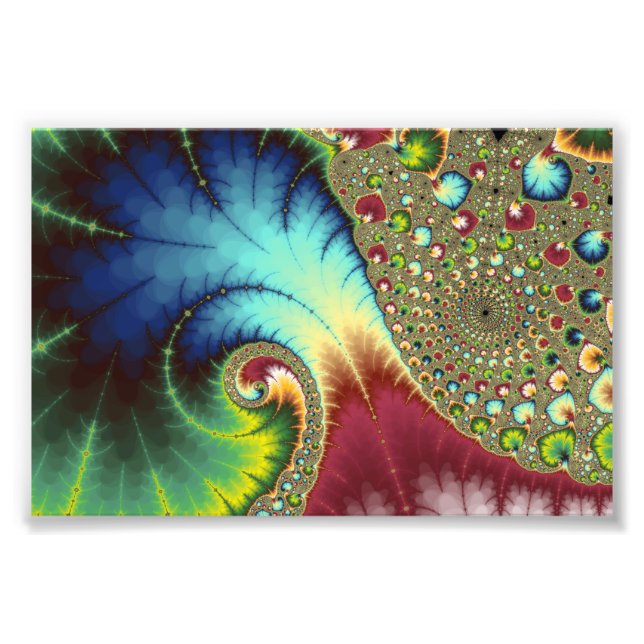 Joanie 50 Fractal Art Fototryck (Framsidan)