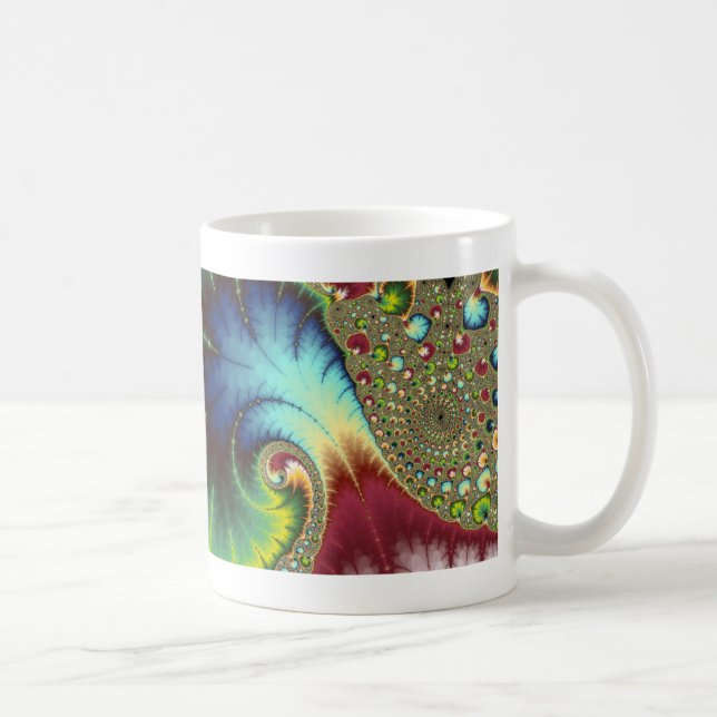 Joanie 50 Fractal Art Kaffemugg (Höger)