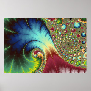 Joanie 50 Fractal Art Poster