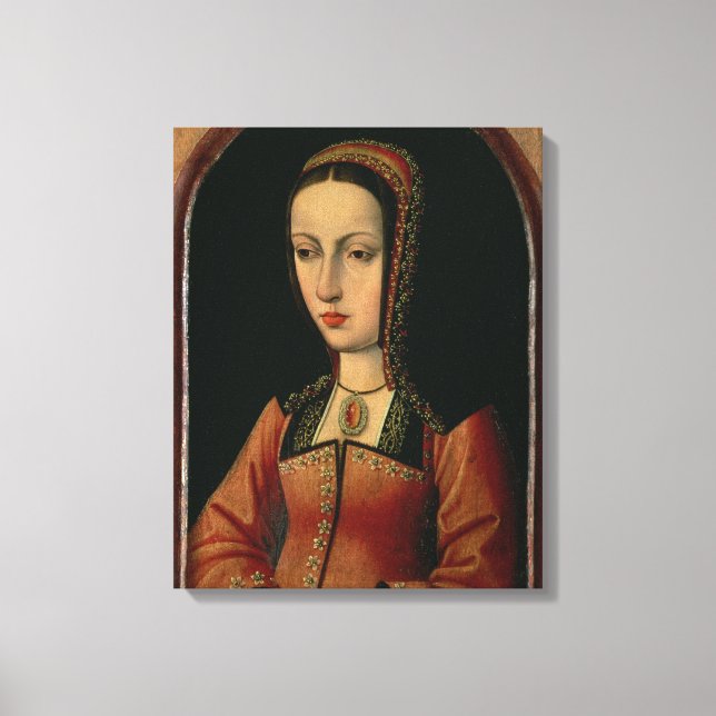 Joanna eller Juana `The Mad' of Castile Canvastryck (Framsida)