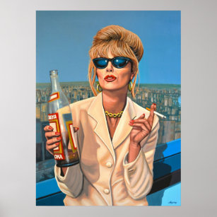 Joanna Lumley as Patsy Stone-målning Poster