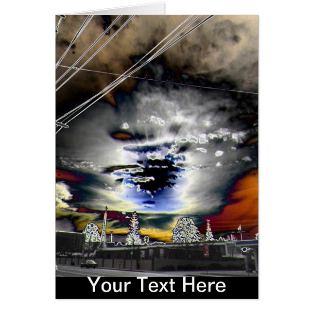 Joan's Sunset Hälsningskort (Framsidan)