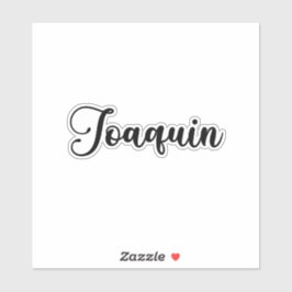 Joaquin Namn - Handskriven kalligrafi Klistermärken