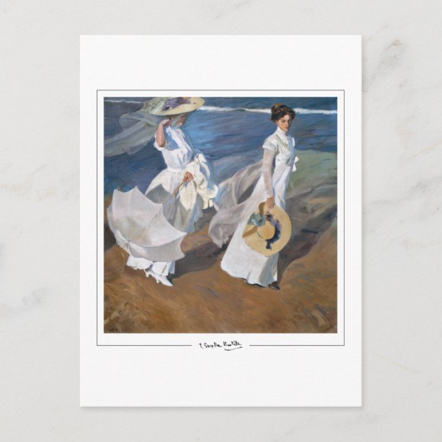 Joaquín Sorolla #19 - Finkonstkort Vykort (Framsida)