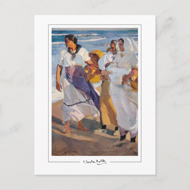 Joaquín Sorolla #1 - Finkonstkort Vykort (Framsida)