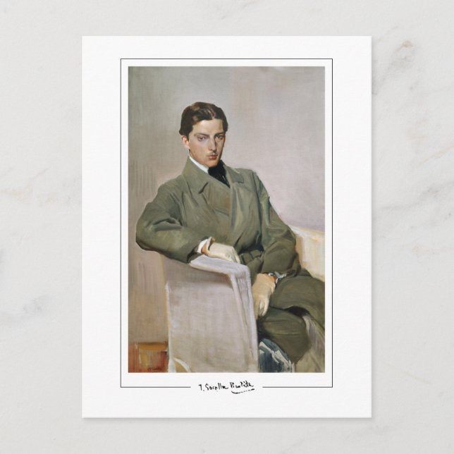 Joaquín Sorolla #201 - Finkonstkort Vykort (Framsida)