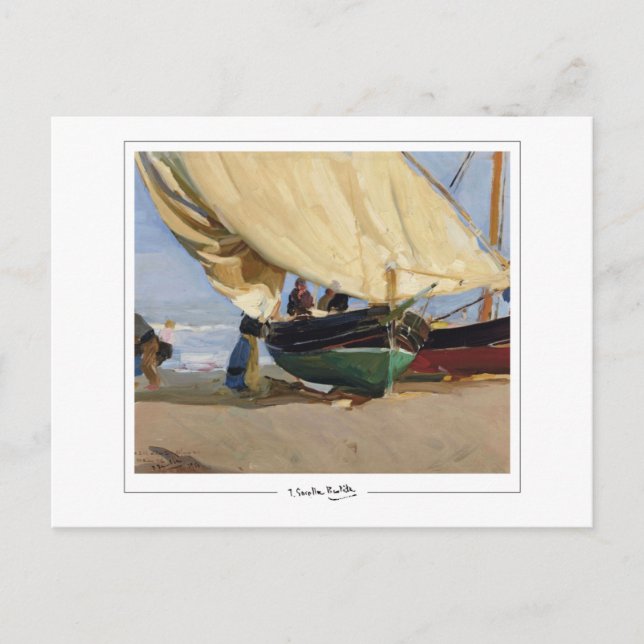 Joaquín Sorolla #338 - Finkonstkort Vykort (Framsida)
