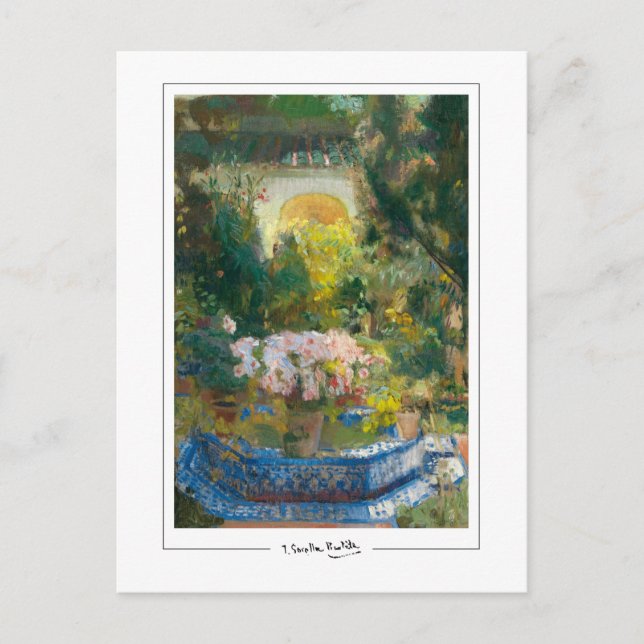 Joaquín Sorolla #4 - Finkonstpostkort Vykort (Framsida)