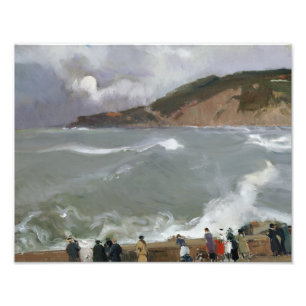Joaquin Sorolla - Breakwater, San Sebastian Fototryck