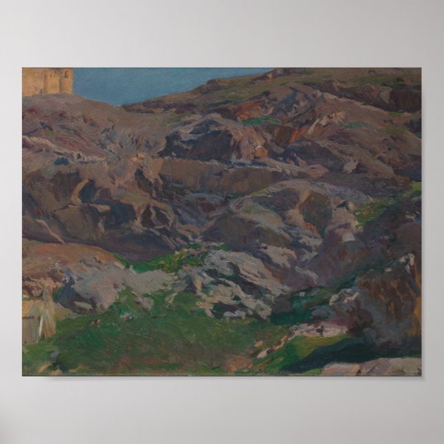 Joaquin Sorolla - Castle of San Servando, Toledo Poster (Framsidan)