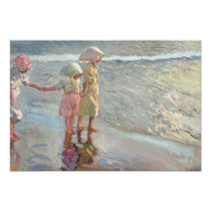 Joaquin Sorolla - de tre systrarna Fototryck