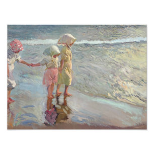 Joaquin Sorolla - de tre systrarna Fototryck