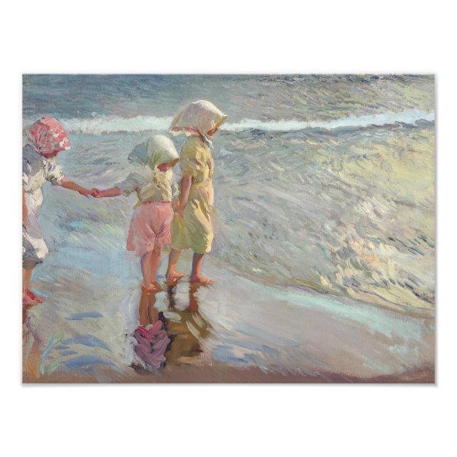 Joaquin Sorolla - de tre systrarna Fototryck (Framsidan)