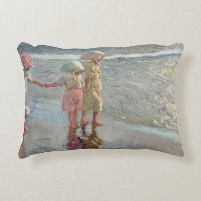 Joaquin Sorolla - de tre systrarna Prydnadskudde (Framsidan)