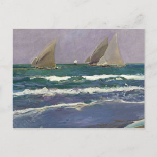 Joaquin Sorolla - Frakt Sails in Sea Vykort