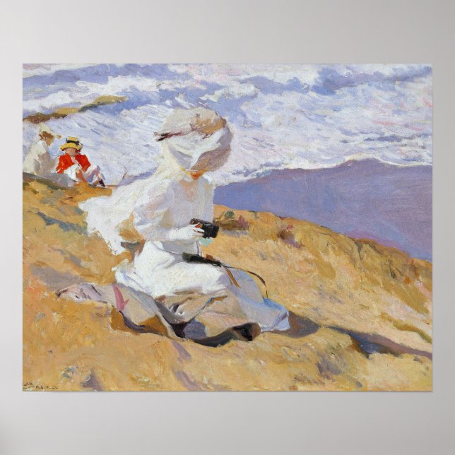 Joaquin Sorolla - Hämtar tillfället Poster (Framsidan)