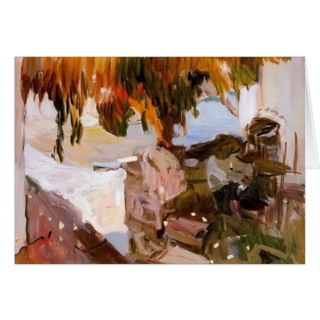 Joaquín Sorolla- Ibiza house Hälsningskort (Framsidan Horizontal)