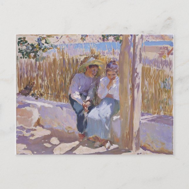Joaquín Sorolla- Idyll, Javea Vykort (Framsida)