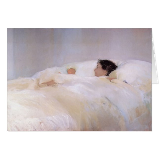 Joaquín Sorolla-Mor Hälsningskort (Framsidan Horizontal)