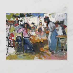 Joaquín Sorolla- Net Menders i Valencia Vykort