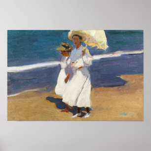 Joaquin Sorolla - På stranden Poster