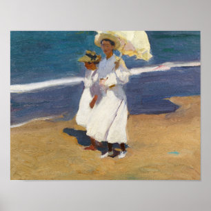 Joaquin Sorolla - På stranden Poster