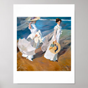 Joaquín Sorolla paseos a orillas del mar Poster
