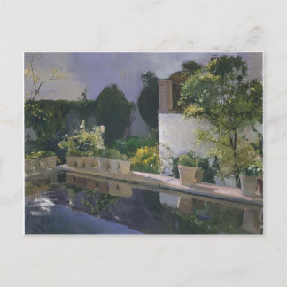 Joaquín Sorolla- Reservoir vid Alcazin Sevilla Vykort