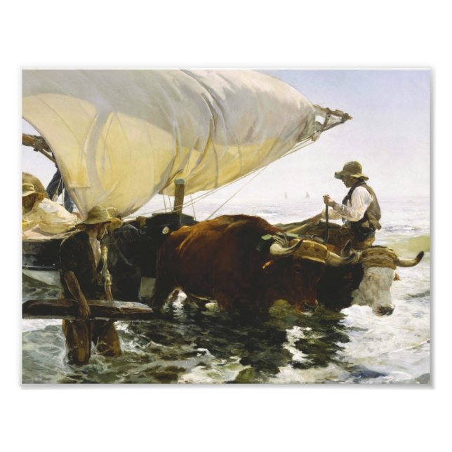 Joaquin Sorolla - The Return from Fishing Fototryck (Framsidan)