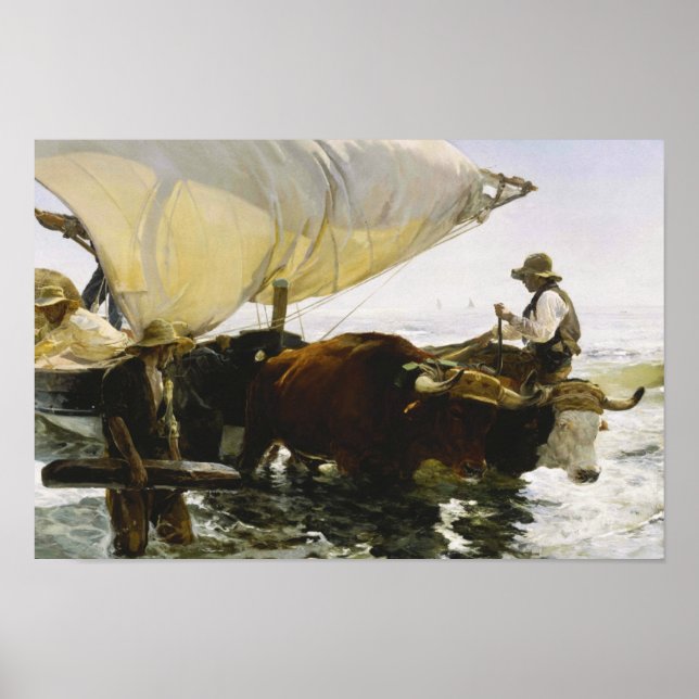 Joaquin Sorolla - The Return from Fishing Poster (Framsidan)