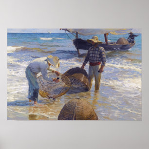Joaquin Sorolla - Valencian fiskare Poster