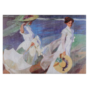 Joaquin Sorolla Women Walking Beach