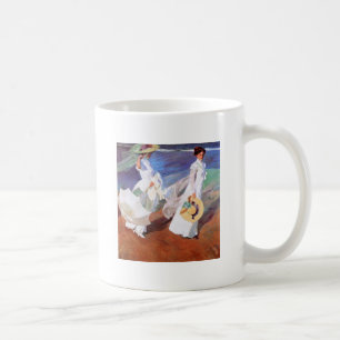Joaquin Sorolla Women Walking Beach Kaffemugg