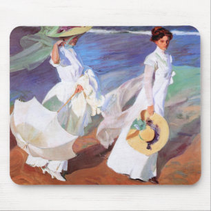 Joaquin Sorolla Women Walking Beach Musmatta
